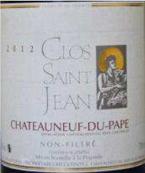 Mas Neuf Chateauneuf du Pape 2012 Cuve Clos St Jean