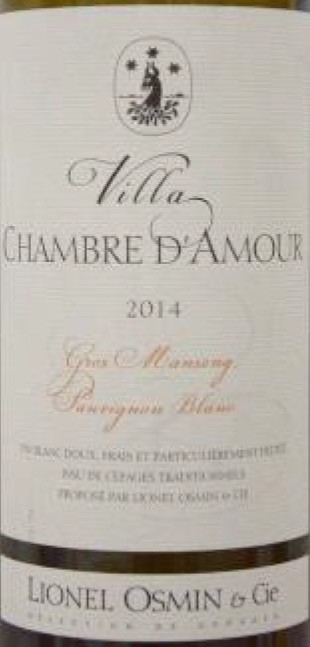 Vin No8 VdF Villa Chambre d amour 2014