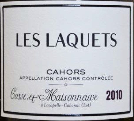 Vin No5 Cahors Les Laquets 2010