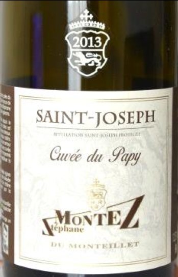 Vin No4 Saint Joseph Cuvee du Papy 2013